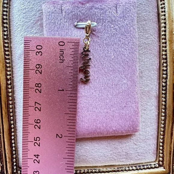 Wifey Charm 18k PVD Gold Stainless Steel With Lobster Claw Clasp Elegant Script - Picture 4 of 9